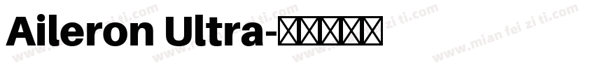 Aileron Ultra字体转换